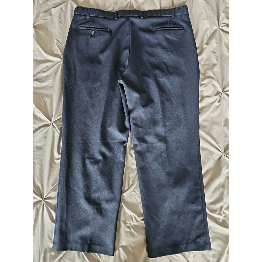Levi’s Action Slacks 42x30 Navy Blue Pants Trousers Flat Front Straight Leg